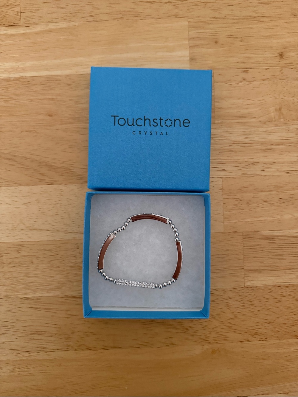 Touchstone Crystal Silver Final Stretch Bracelet - BNIB